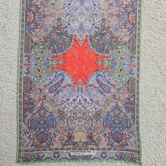 Etro Scarf Wool Silk - Picture 7 of 12